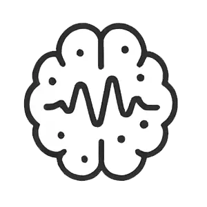 Illustration of quantitative EEG brainwave analysis